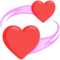 Revolving Hearts emoji on Messenger